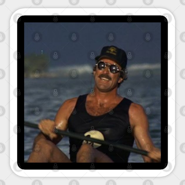 Retro Selleck Sticker by Defective Cable 